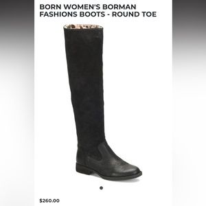 BORN WOMEN'S BORMAN  Leather boot - ROUND TOE size  5.5